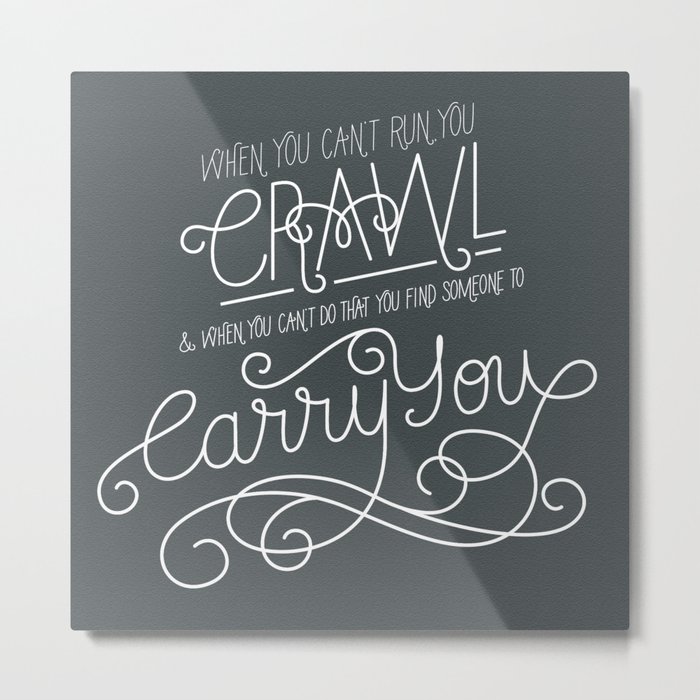 Firefly Quote : Carry You Metal Print