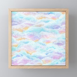 Cotton Candy Clouds Framed Mini Art Print