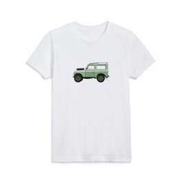 Car illustration - land rover defender Kids T Shirt