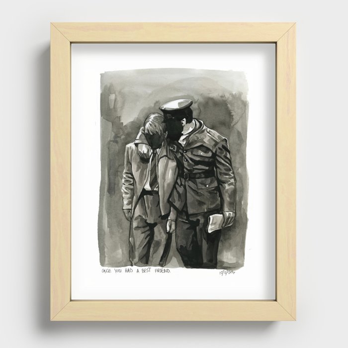 once you had a best friend Recessed Framed Print