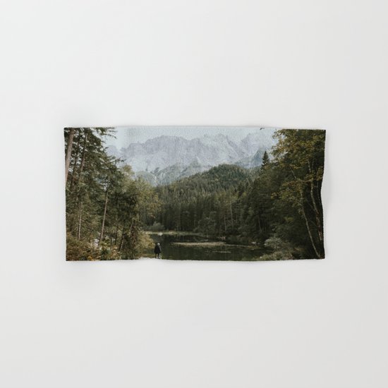 Mountain lake vibes II - Landscape Photography Hand & Bath Towel