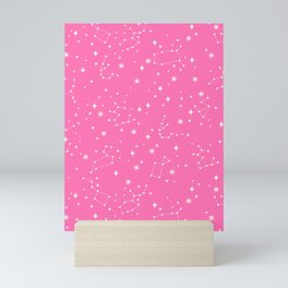 Hot Pink Constellations Mini Art Print