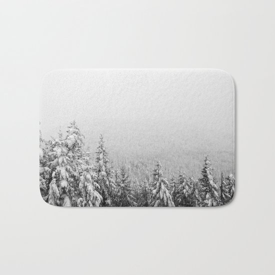 Winter vibes #evergreen #society6 Bath Mat