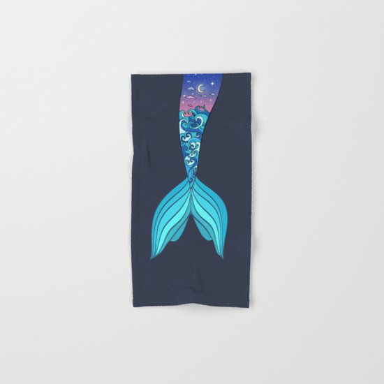 mermaid tail *ocean* Hand & Bath Towel