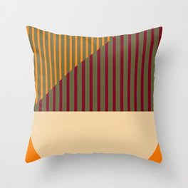 Geometric Abstract - Spring-Pantone Warm color Throw Pillow