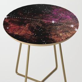 Aries Astrological Constellation Side Table