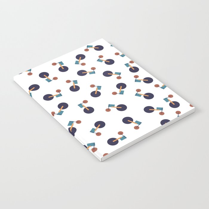 Abstract Bicycle Pattern Notebook