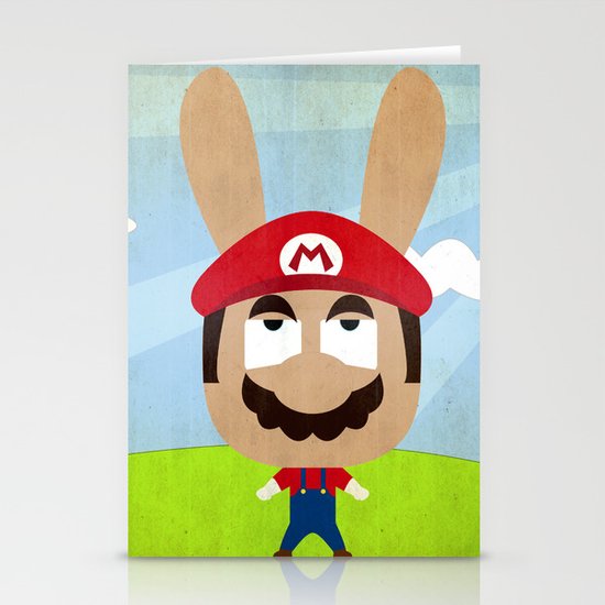 We are all rabbits \ Mario Stationery Cards