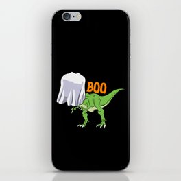 Halloween Ghost T-Rex Funny Boo Dinosaur iPhone Skin