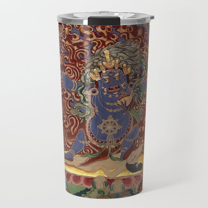 Mahakala Buddhist Thangka Travel Mug