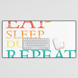 Eat Sleep Ducks Repeat Desk Mat