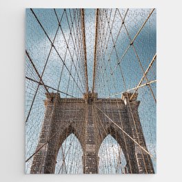 Brooklyn Bridge Travel Photography | New York City Views Jigsaw Puzzle