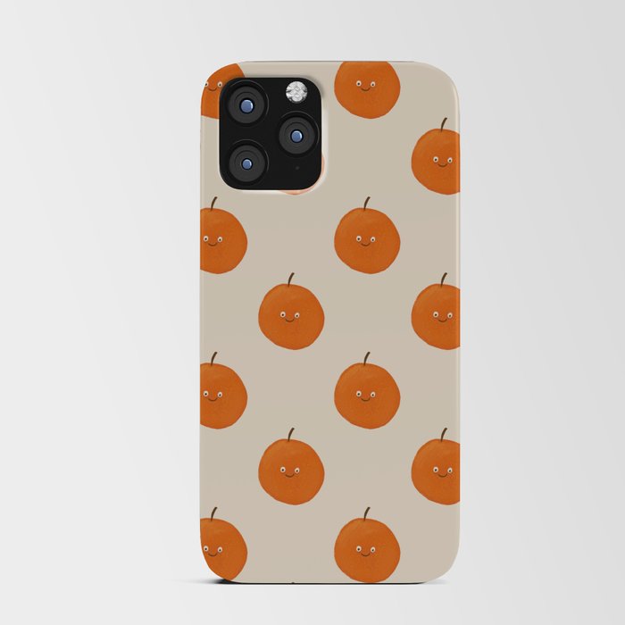 Kawaii Orange iPhone Card Case