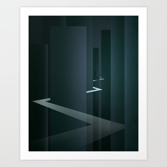 Smooth Minimal - Silver Surfer Art Print