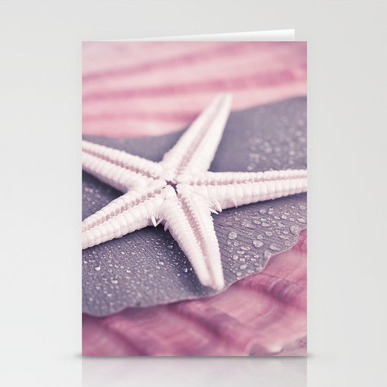 MARITIME STILL LIFE with sea shell and starfish Stationery Cards