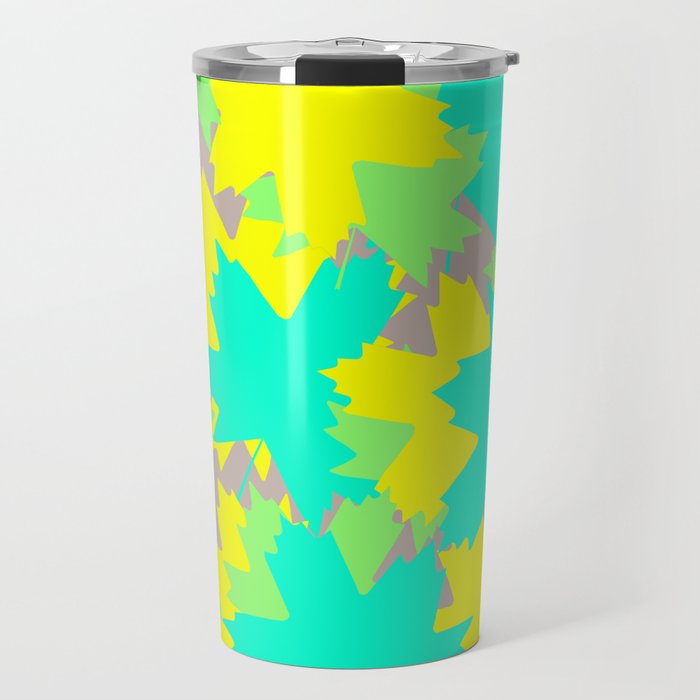 Maple Leaf pattern (luminus colours) Travel Mug