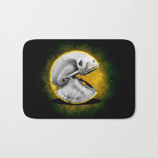 Skull Pacman Bath Mat