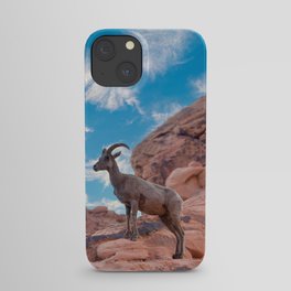 Ewe Desert Bighorn Sheep 3306 - Valley of Fire State Park, Nevada iPhone Case