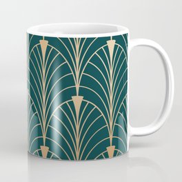 Hidden Sapphire Gold Pattern Coffee Mug