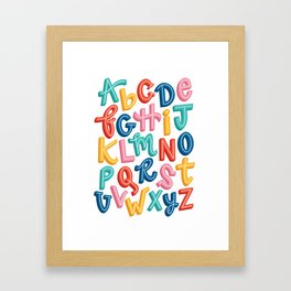 Fun Alphabet Framed Art Print