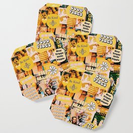  Aesthetic and Yellow Concept Mood Board Coaster