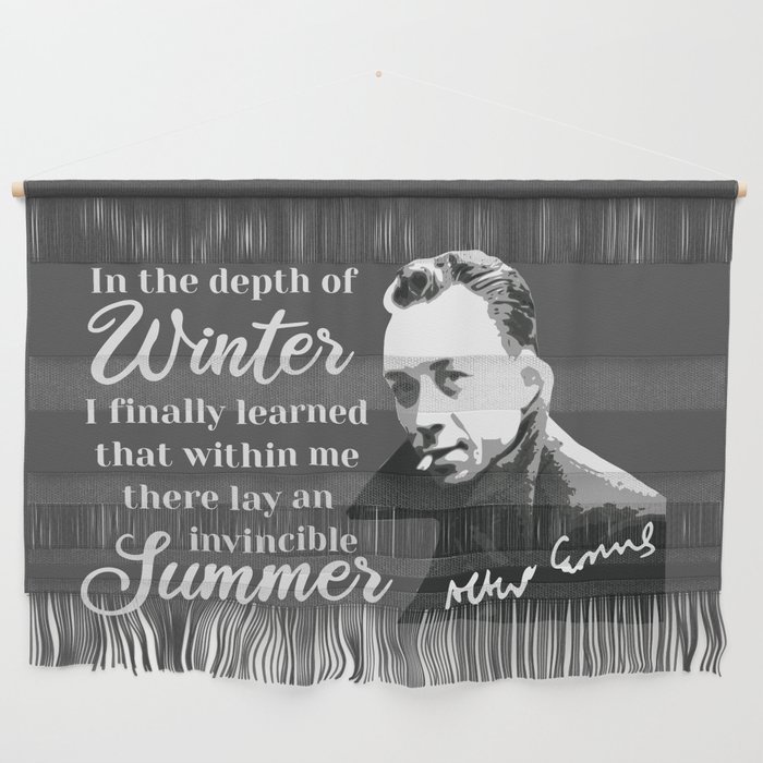Philosopher Albert Camus pop art gray Wall Hanging