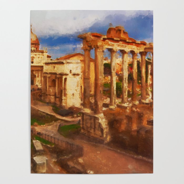 Rome Imperial Fora Poster
