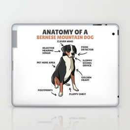 Anatomy Of A Bernese Mountain Dog Cute Dogs Puppy Laptop Skin