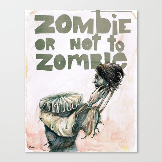 Zombie + Shakespeare Canvas Print