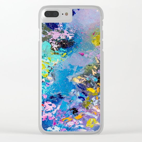 Strangers in space Clear iPhone Case