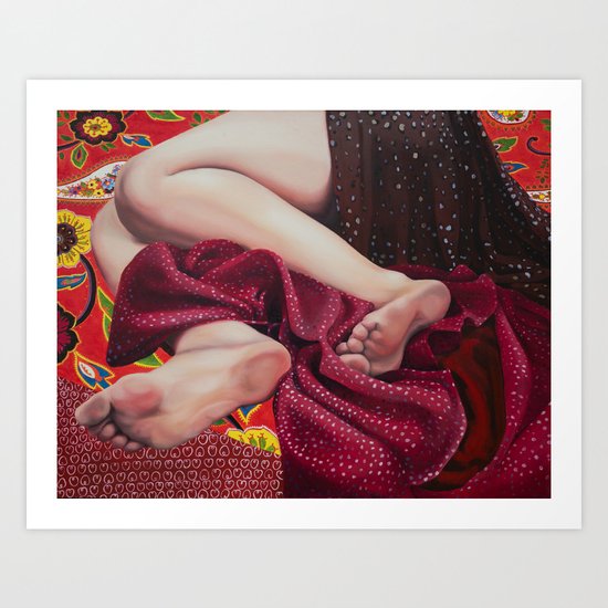 No title IV (Red) Art Print