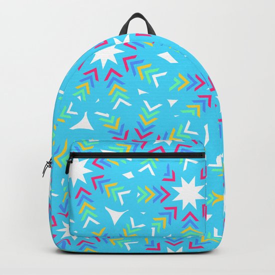 Decoration in blue Backpack