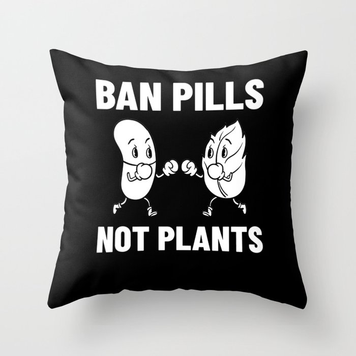 Natural Medicine Plant Herbalism Natural Healthy Throw Pillow