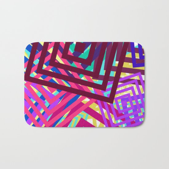 Abstract Geometrics Bath Mat