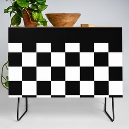Black & White Checkerboard Credenza