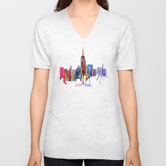 new york inked Unisex V-Neck