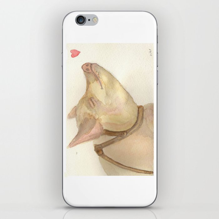 'For the Love of Swine' Watercolour Painting iPhone Skin