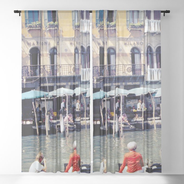 Venice Italy Vintage Sheer Curtain