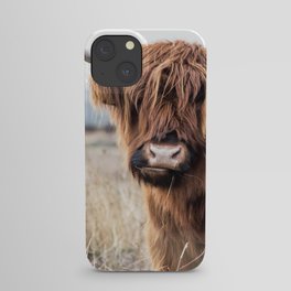 Highland Cow Landscape iPhone Case