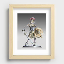 Undead Skeleton Warrior - DnD Inspired Art Recessed Framed Print