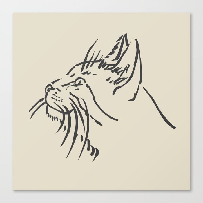 Wishful Whiskers Cat Canvas Print