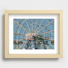 Wonder Wheel at Coney Island, Brooklyn, NYC - Ferris Wheel Recessed Framed Print
