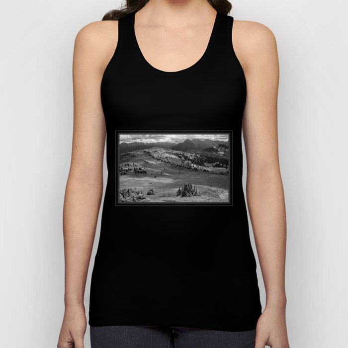 Wilderness Ahead Black-and-White Tank Top