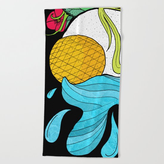 The Sun and Moon Beach Towel