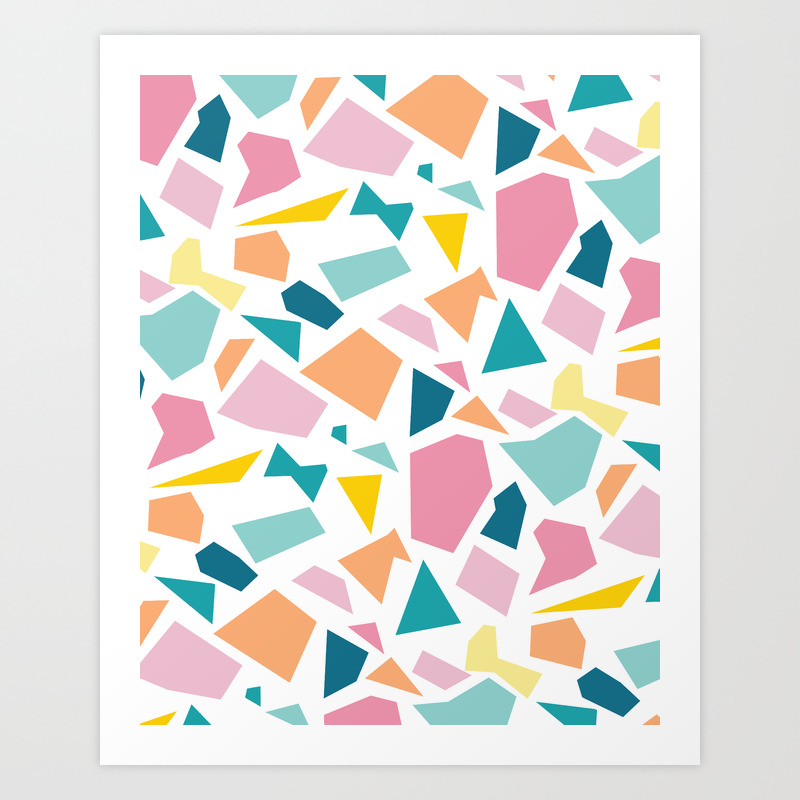 Jumpy Abstract Geometric Preppy Pastel Bright Pattern Modern