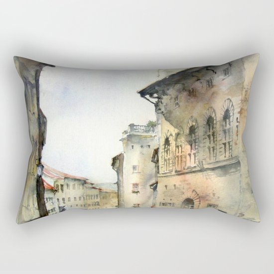 Italy oldtown Arezzo Rectangular Pillow