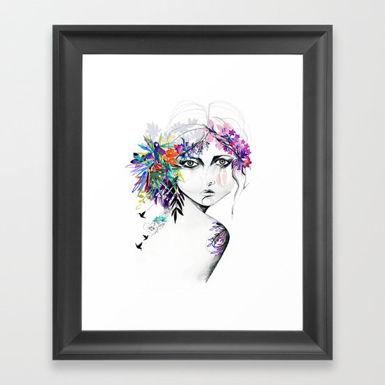 Exotic Girl Framed Art Print