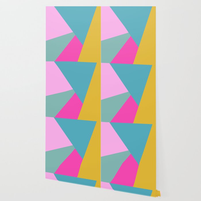 Geometric Color Block 11 Brights Wallpaper By Junejournal Society6