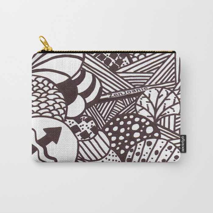 Black and White "Illumination" Carry-All Pouch