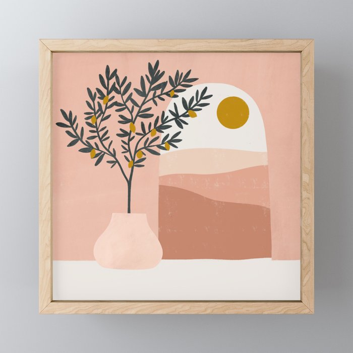 lemon tree Framed Mini Art Print